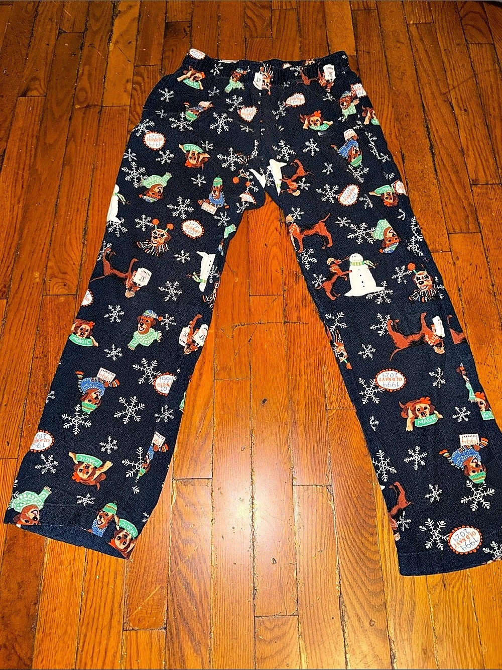Old Navy Matching Holiday Flannel Pajama Pants for Women - Magic Dachshunds